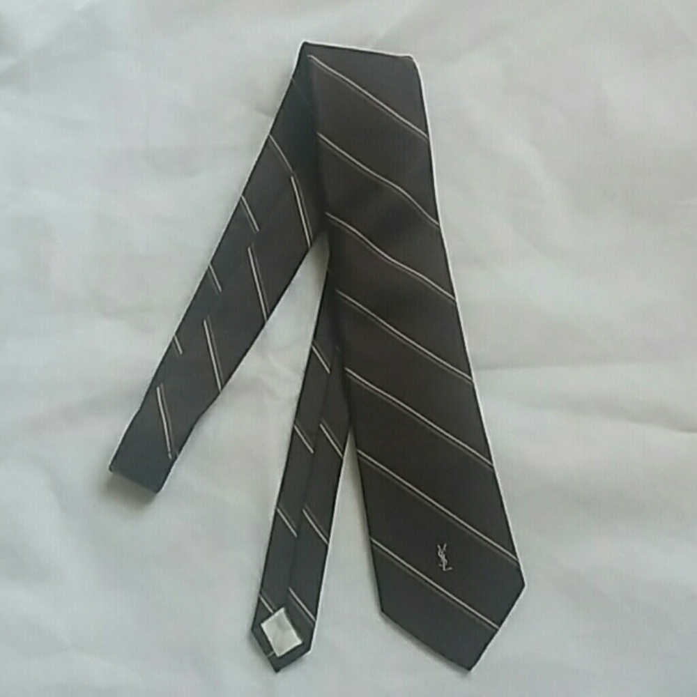 Yves Saint Laurent Men's Tie Brown